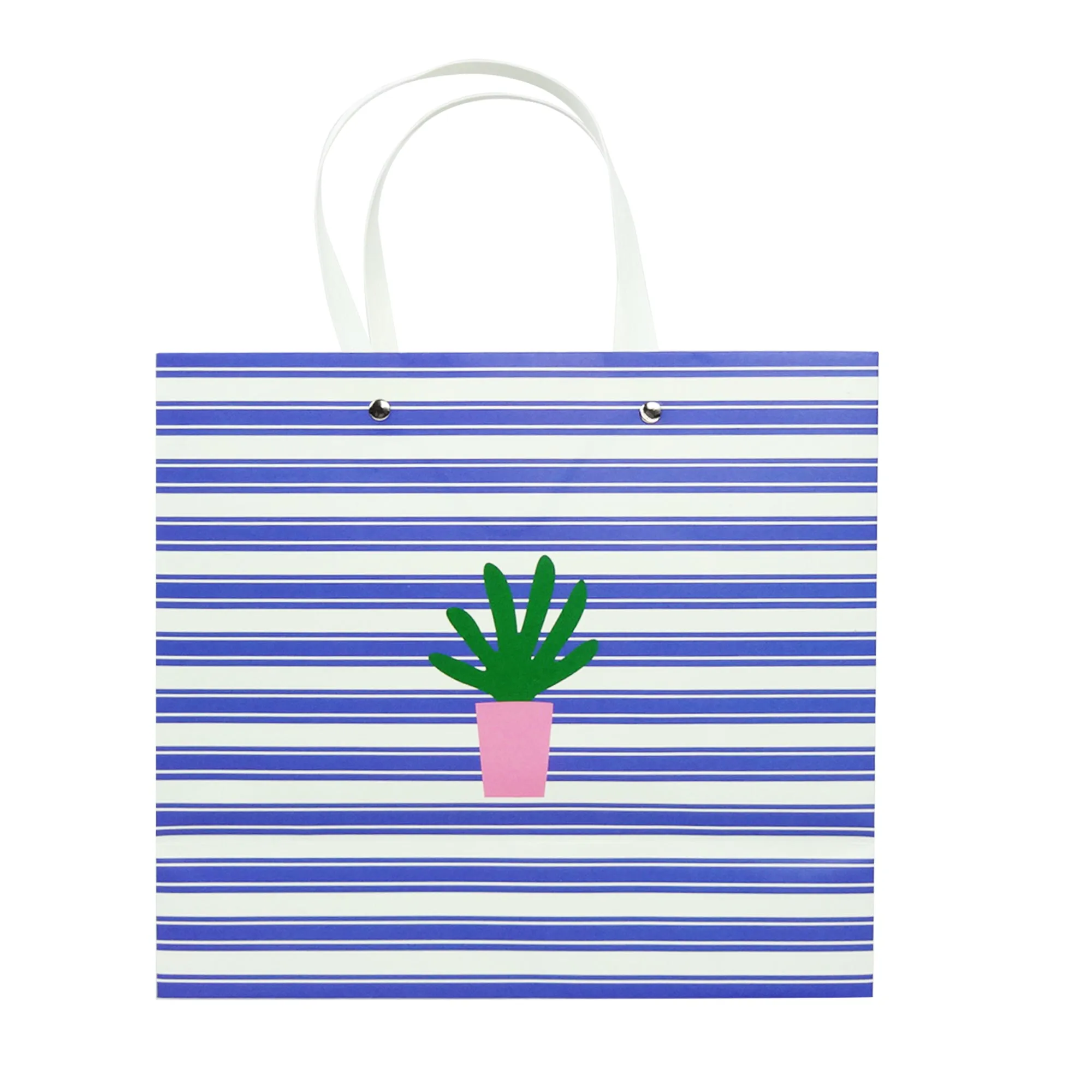 Stylish Cactus Themed Gift Bags - Set Of 4
